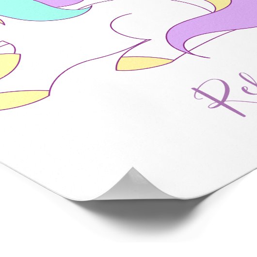 Name Wall Art Poster (Ecke)