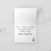 Name, Warm Winter wünscht frohe Weihnachten glückl Karte (Innenseite)