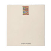 Name Wasserfarbe Antike Bücher Editor Notizblock (Vorderseite)