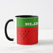 Name-Wassermelone-Tasse Tasse (Links)