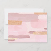 Name || Watercolor Blush Pink Mauve Frame Mitteilungskarte (Rückseite)