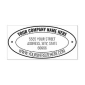 Name Website Rücksendeadresse Oval Stempel Beispie (Design)