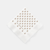 Name, Weihnachtsmann-Kekse Feiertag Papier Serviette (Ecke)