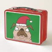 Name-Weihnachtsplätzchen-MetallzinnLunchbox Metall Lunch Box (Rückseite)