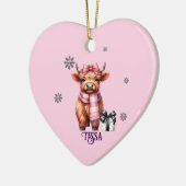 Name Weihnachtsschmuck Highland Kuh (Links)