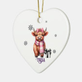 Name Weihnachtsschmuck Highland Kuh (Links)