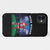 Name Weihnachtssoccer anpassen Case-Mate iPhone Hülle (Rückseite (Horizontal))