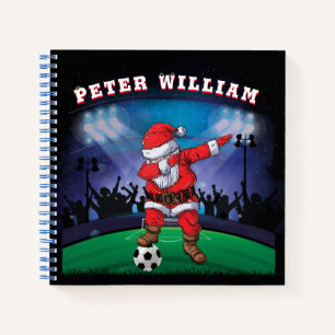 Name Weihnachtssoccer anpassen Notizblock