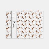 Name-weiße WaliserSpringerSpanielhunde Fleecedecke (Vorderseite (Horizontal))