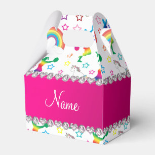 Name Weißer Cheerleader Regenbogen unicorns Stars Geschenkschachtel