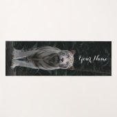 Name White Tiger im Dschungel Yoga Mat anpassen Yogamatte (Vorderseite (Horizontal))