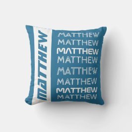 Name Wiederholung benutzerdefinierter Kopfkissen Kissen
