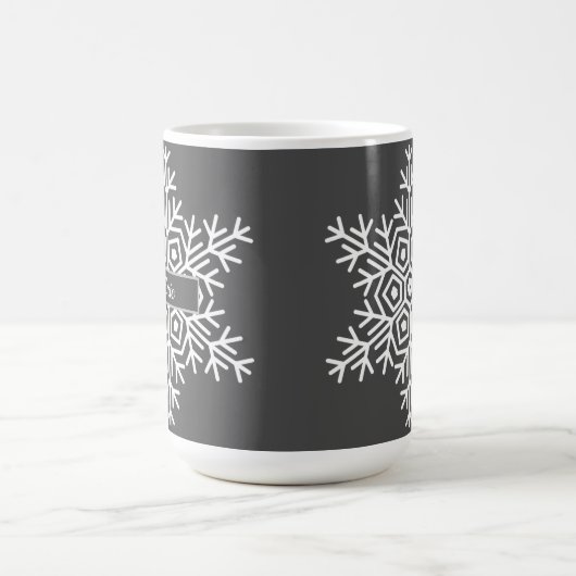 Name Winterschneeflocke Kaffeetasse (Mittel)