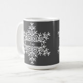 Name Winterschneeflocke Kaffeetasse (Vorderseite Links)