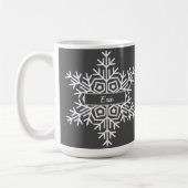 Name Winterschneeflocke Kaffeetasse (Links)