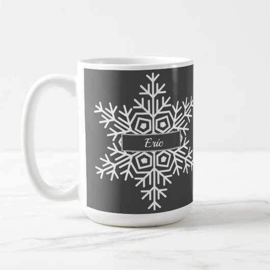 Name Winterschneeflocke Kaffeetasse (Links)
