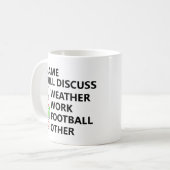 Name wird besprechen - Fußball oder Sport usw. Kaffeetasse (Vorderseite Links)