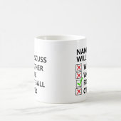 Name wird besprechen - Fußball oder Sport usw. Kaffeetasse (Mittel)