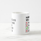 Name wird besprechen - Hockey - oder Sport etc. Kaffeetasse (Mittel)