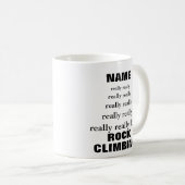 Name wirklich liebt Betrifft Rock Climbing Kaffeetasse (VorderseiteRechts)