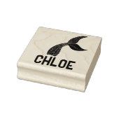 Name with Mermaid Tail Signature Stamp Gummistempel (Stempel)