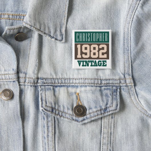 Name with Year 1982 Button (Beispiel)