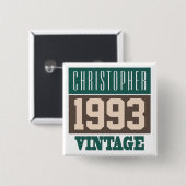 Name with Year 1993 Button (Vorne & Hinten)