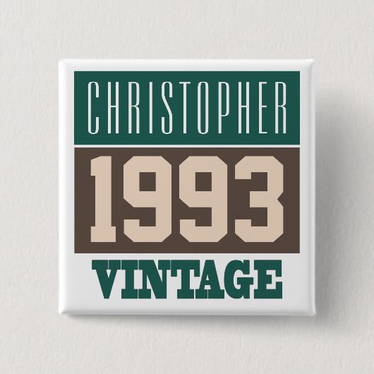 Name with Year 1993 Button (Vorderseite)