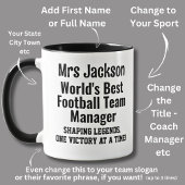 Name, World Best Football Team Manager Tasse