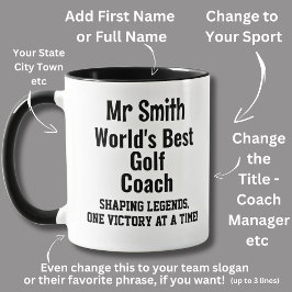 Name, World Best Golf Coach Tasse