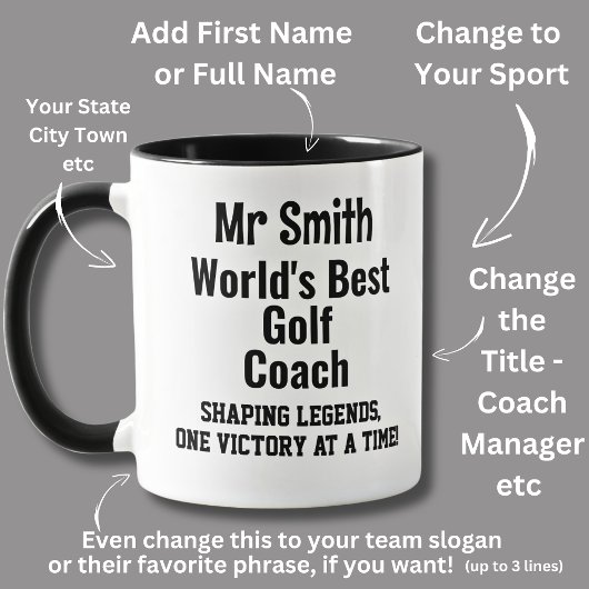 Name, World Best Golf Coach Tasse