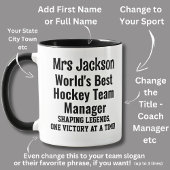 Name, Worlds Best Hockey Team Manager Tasse