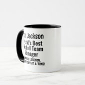 Name, Worlds Best Netball Team Manager Tasse (Vorderseite Links)