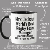 Name, Worlds Best Rugby Team Manager Tasse