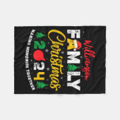 Name Year Matching Family Christmas Reunion T Shir Fleecedecke (Vorderseite (Horizontal))