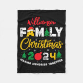 Name Year Matching Family Christmas Reunion T Shir Fleecedecke (Vorderseite)