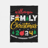 Name Year Matching Family Christmas Reunion T Shir Fleecedecke (Vorderseite)