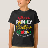 Name Year Matching Family Christmas Reunion T Shir T-Shirt (Vorderseite)