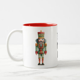 Name Your Nutcracker – Personalised Christmas Zweifarbige Tasse