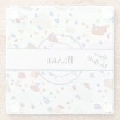 Name, You're the Best, Terrazzo Pattern Glasuntersetzer (Rückseite)