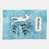 Name-Zahl Skaten-Abwischen-Tuch Geschirrtuch (Horizontal)