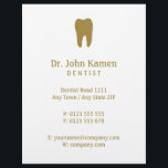 Name Zahnarzt | Gold Info Flyer<br><div class="desc">Zahnarztbild mit Flyer für Zahnärzte.</div>