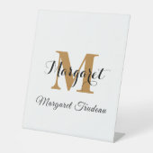 Name-Zeichen - Akzent für Personalisierte Ereignis Sockelschild (Vorderseite)