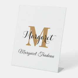 Name-Zeichen - Akzent für Personalisierte Ereignis Sockelschild