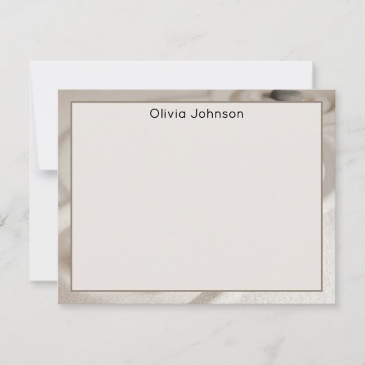 Name || Zen Garden Orange Monarch Butterfly Frame Mitteilungskarte (Vorderseite)