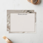 Name || Zen Garden Orange Monarch Butterfly Frame Mitteilungskarte (Vorderseite/Rückseite Beispiel)