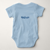 Name-ZombieSlayerkleidung Baby Strampler (Rückseite)