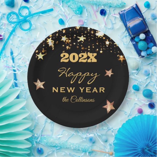 Name zum Feierlichen Glück Neujahr 2010 Pappteller (Party)