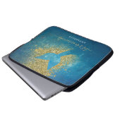 Name zum Personalisierten Mermaid-Schwanz hinzufüg Laptopschutzhülle (Vorne Knopf)