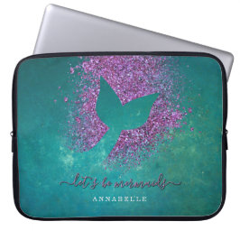 Name zum Personalisierten Mermaid-Schwanz hinzufüg Laptopschutzhülle